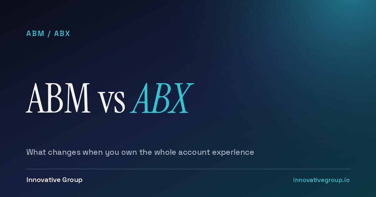 ABM vs ABX: what changes when you own the whole account experience