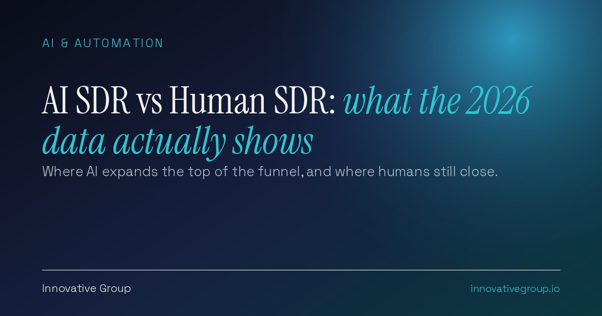 AI SDR vs human SDR: where AI expands the funnel and where humans still close