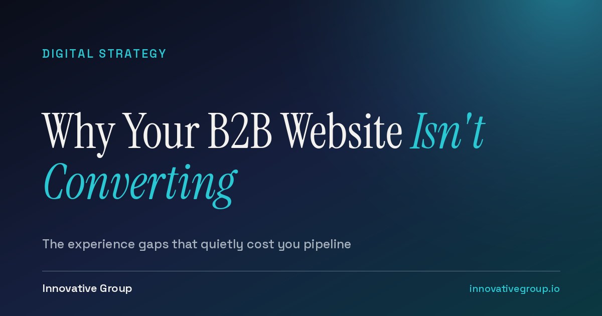 Why your B2B website isn't converting: the experience gaps that cost pipeline